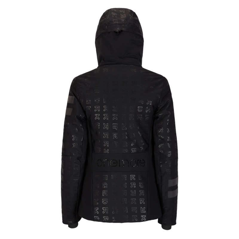 Dámska lyžiarská bunda OneMore 151 - INSULATED SKI JACKET PRINTED  - čierna