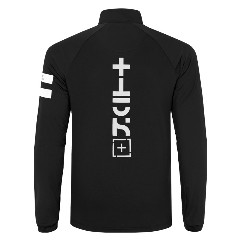 Pánska lyžiarská mikina OneMore 631 - TURTLE NECK WITH HALF ZIP EXPLORER  - čierna