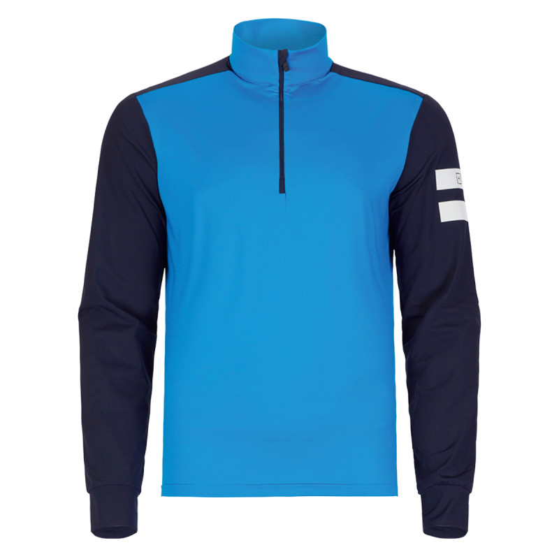 Pánska lyžiarská mikina OneMore 671 - MICROFLEECE T-NECK HALF ZIP  - modrá