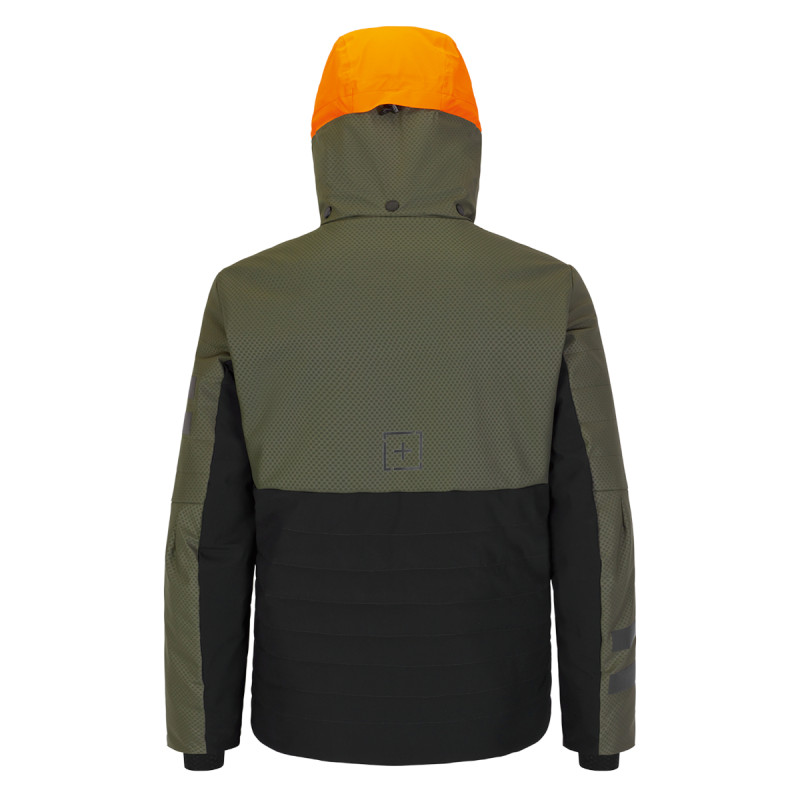 Pánska lyžiarská bunda OneMore 121 - LIGHT INSULATED SKI JACKET PRINTED  - khaki