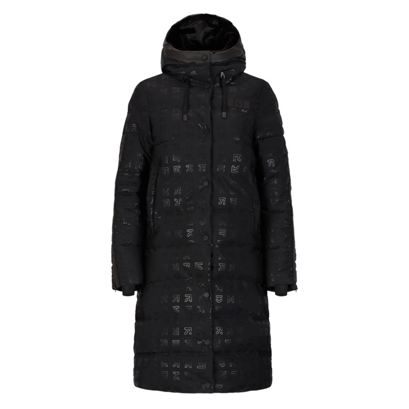 Dámsky lyžiarský kabát OneMore 211 - TRANSFORMABLE ECO DOWN PRINTED  - čierna