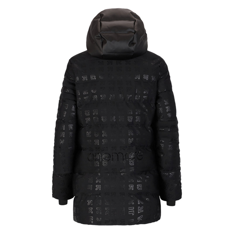 Dámsky lyžiarský kabát OneMore 211 - TRANSFORMABLE ECO DOWN PRINTED  - čierna