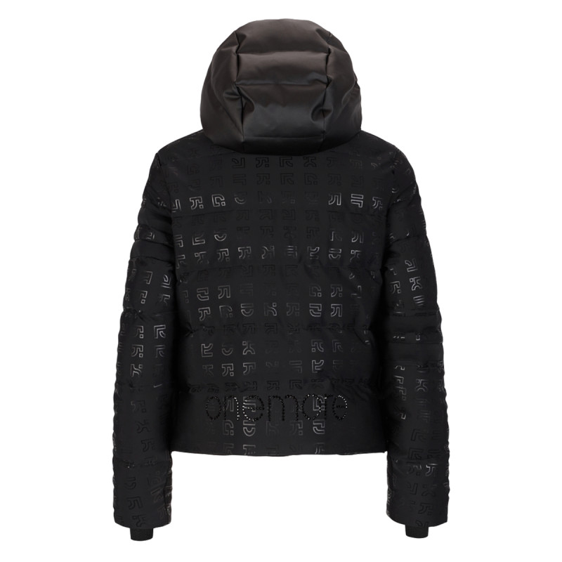 Dámsky lyžiarský kabát OneMore 211 - TRANSFORMABLE ECO DOWN PRINTED  - čierna