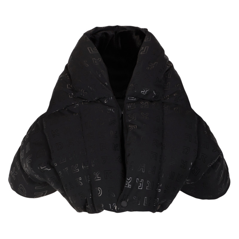 Dámsky lyžiarský kabát OneMore 211 - TRANSFORMABLE ECO DOWN PRINTED  - čierna