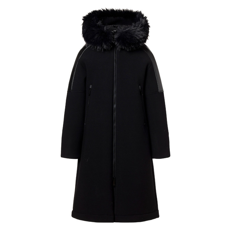 Dámsky kabát Goldbergh EMBER JACKET FAUX BORDER  - čierna