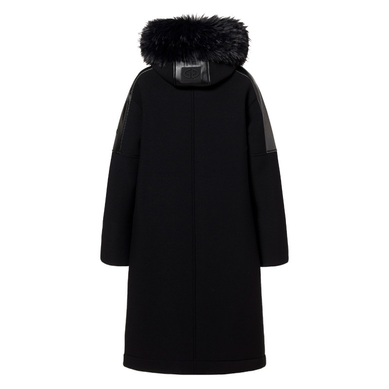 Dámsky kabát Goldbergh EMBER JACKET FAUX BORDER  - čierna