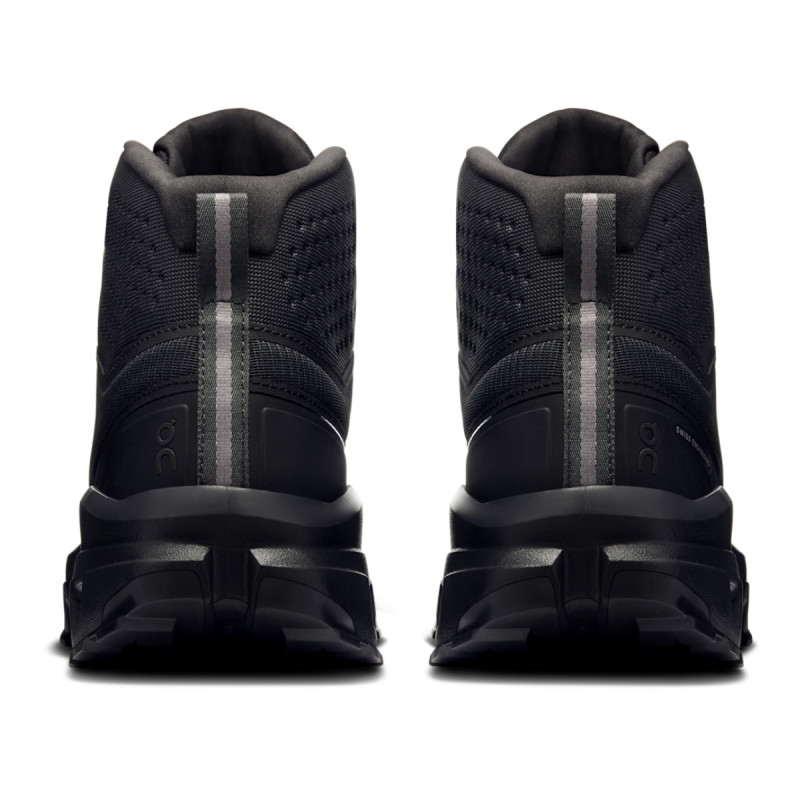 Pánske turistické členkové topánky On CLOUDROCK MID WATERPROOF  - čierna