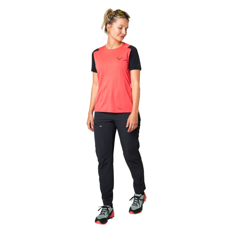 Dámské funkční tričko Dynafit TRANSALPER SHORT-SLEEVED  - růžová