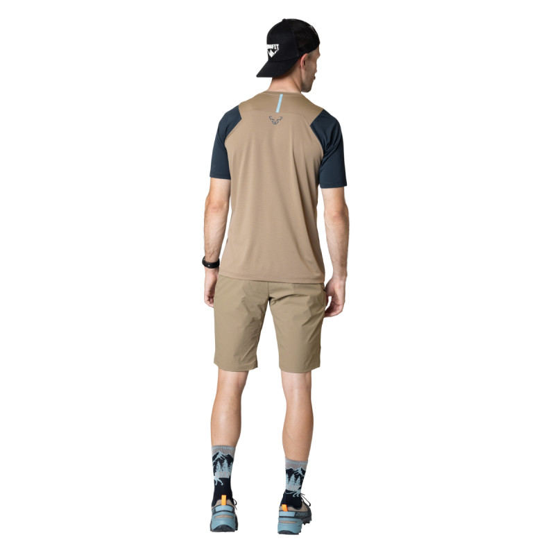Pánské funkční tričko Dynafit TRANSALPER SHORT-SLEEVED  - světle hnědá