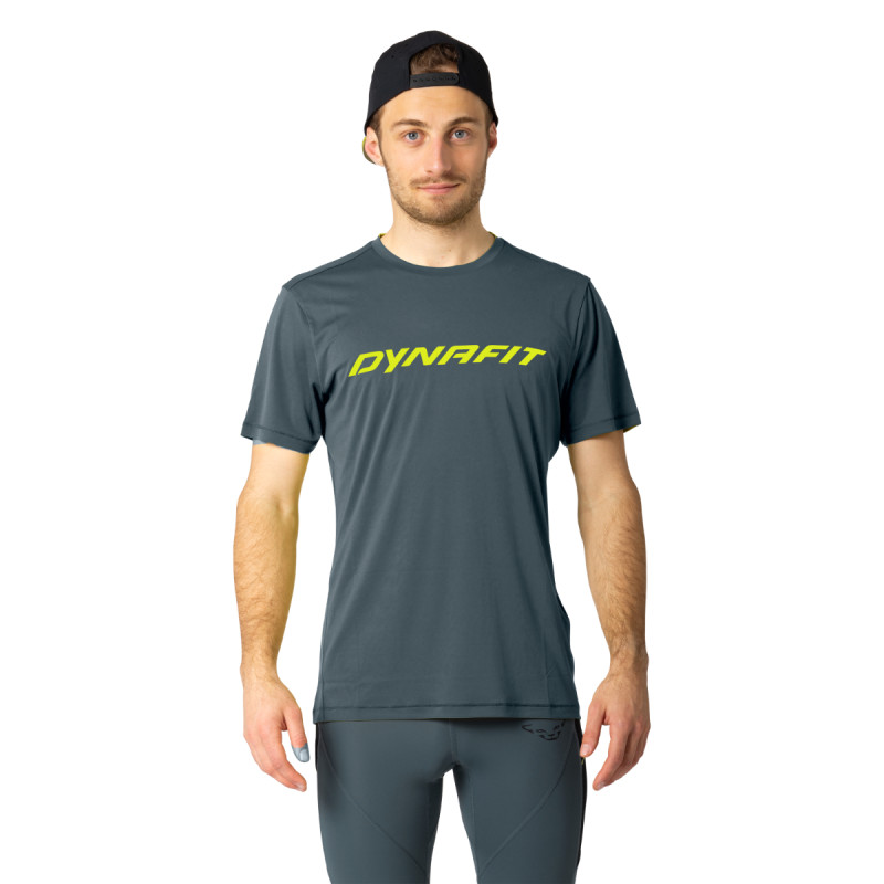 Pánske funkčné tričko Dynafit TRAVERSE T-SHIRT  - tmavo šedá