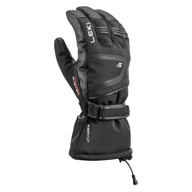 Pánske lyžiarské rukavice Leki DETECT XT 3D  - čierna