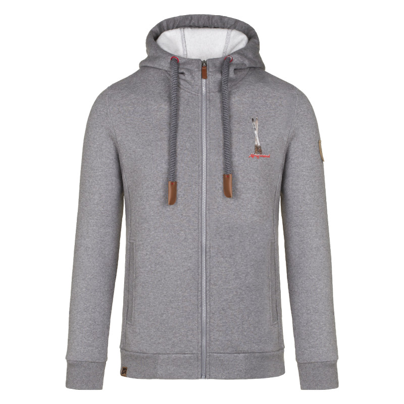 Pánska mikina Almgwand BREITLEHENALM  - šedá