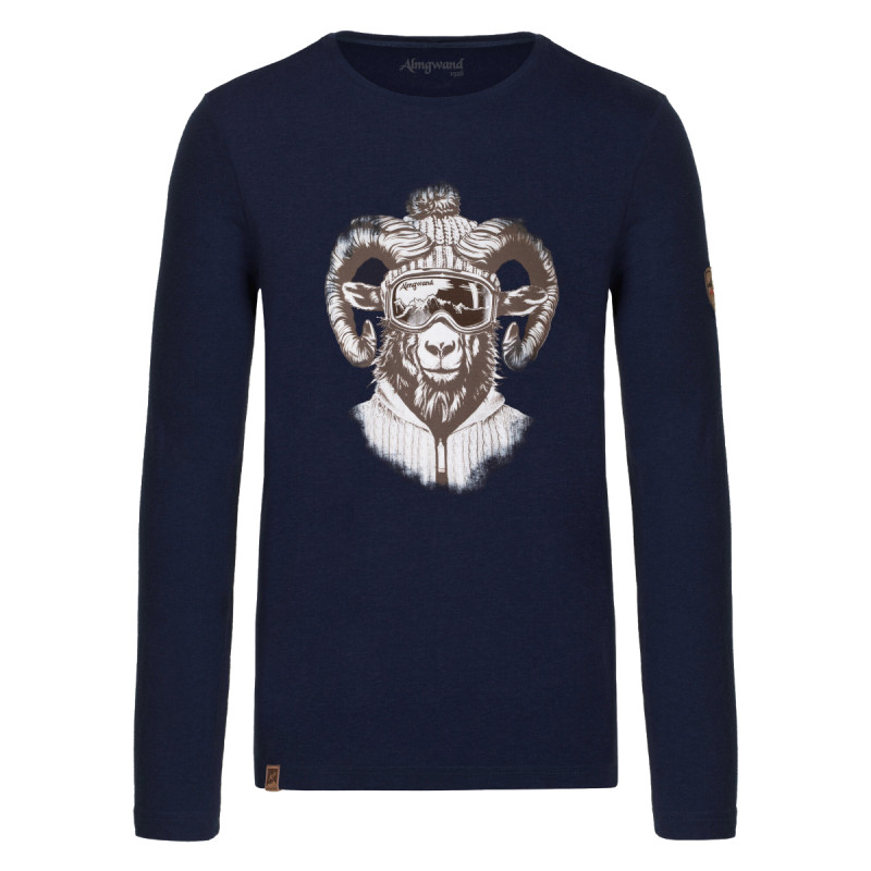 Pánské tričko Almgwand ADAMALM  - tmavě modrá