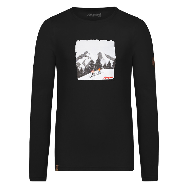 Pánske tričko Almgwand ALPRECHTALM  - čierna