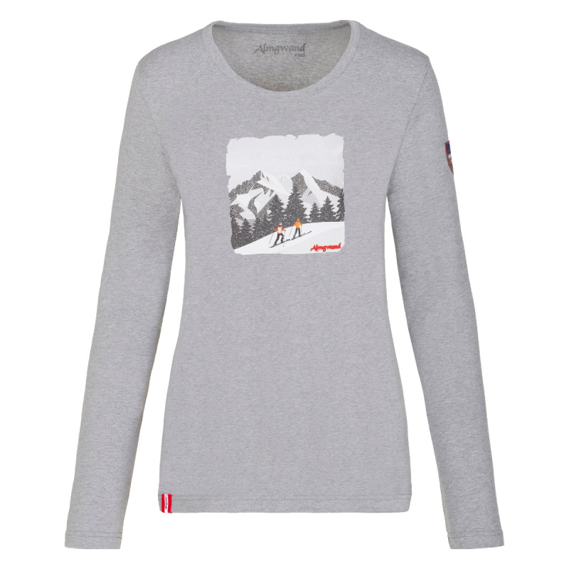 Dámske tričko Almgwand TEUFELSTEINALM  - šedá