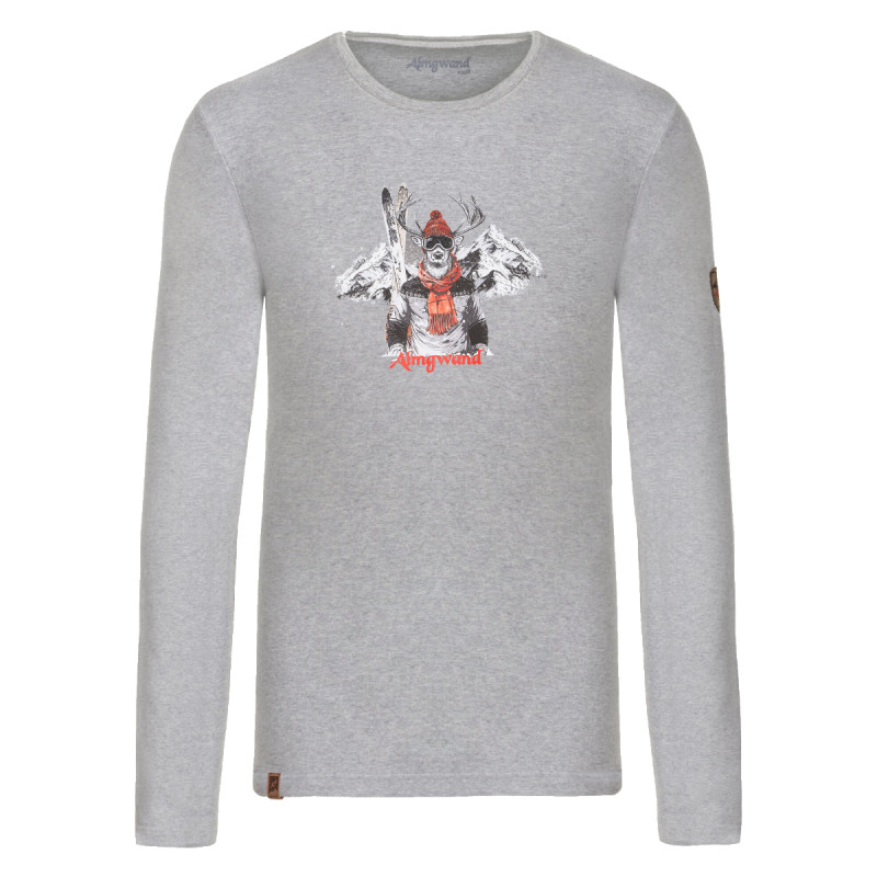 Pánske tričko Almgwand ABLEITENALM  - šedá