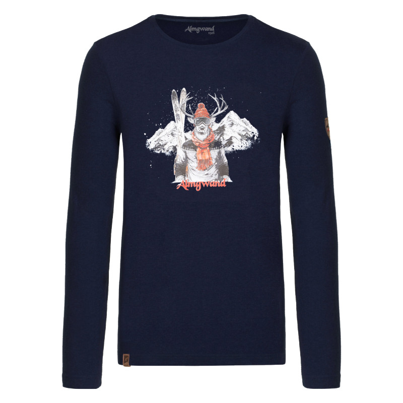 Pánské tričko Almgwand ABLEITENALM  - tmavě modrá