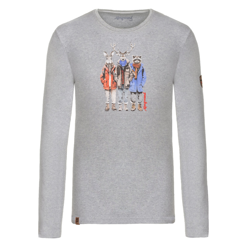 Pánske tričko Almgwand AUFHANGALM  - šedá