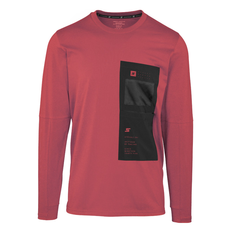 Pánské tričko Stöckli LONGSLEEVE URBAN  - červená