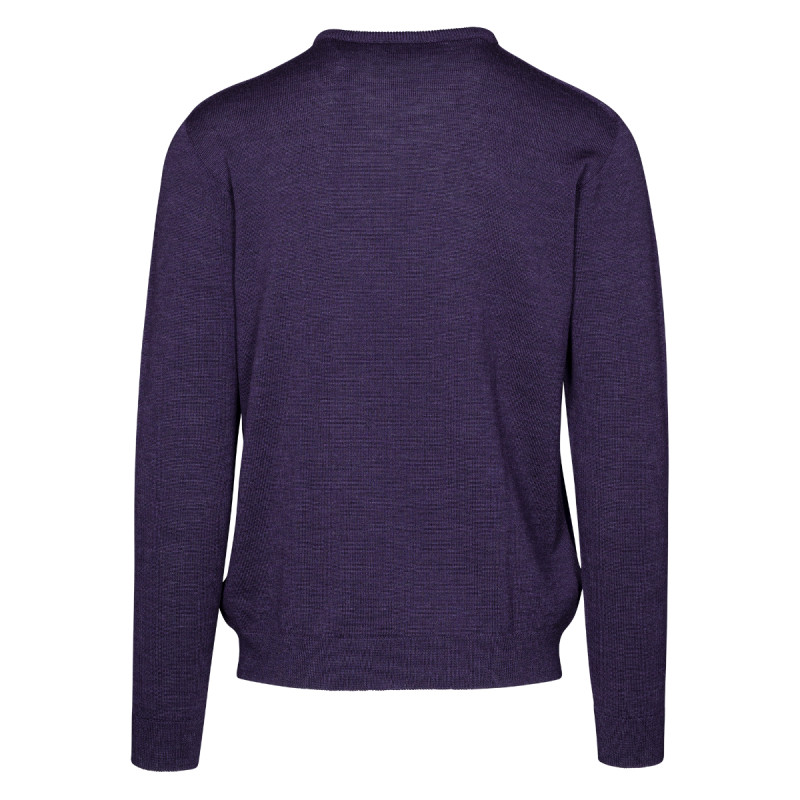 Pánsky sveter Stöckli MEN SWISS MADE KNITTED PULLOVER  - fialová