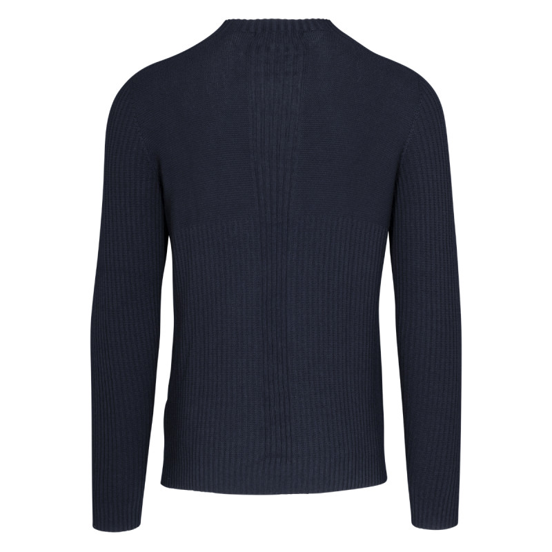 Pánsky sveter Stöckli SWISS MADE KNITTED PULLOVER RIPP  - čierna