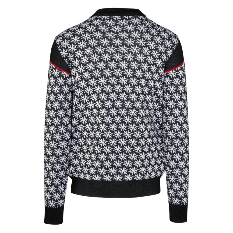 Pánsky sveter Stöckli SWISS MADE KNITTED PULLOVER SNOW  - čierna