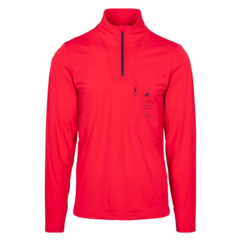 Pánská lyžařská mikina Stöckli FUNCTIONAL SHIRT RACE  - červená