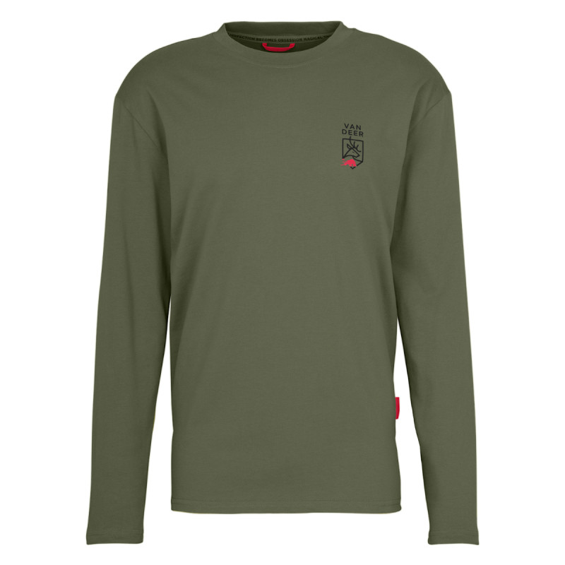 Pánske tričko Van Deer ESSENTIAL LONGSLEEVE  - khaki