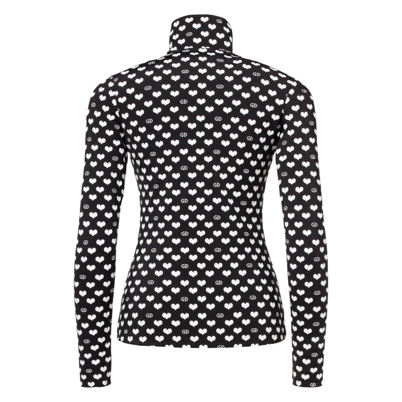 Dámska mikina Goldbergh CUORI  - čierna