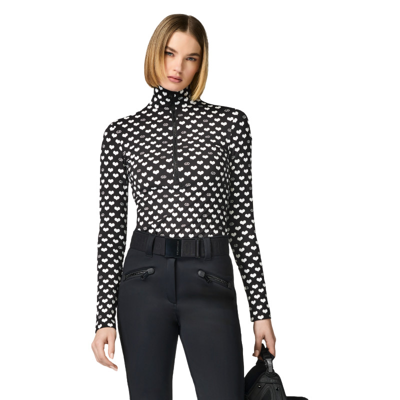 Dámska mikina Goldbergh CUORI  - čierna