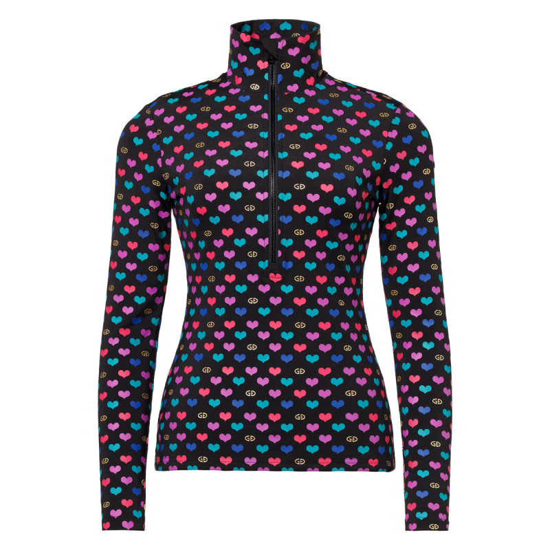 Dámska mikina Goldbergh CUORI  - čierna