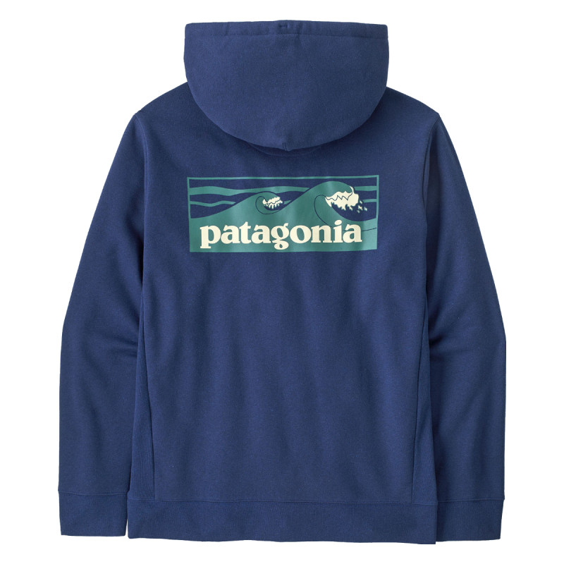 Pánská mikina Patagonia BOARDSHORT LOGO UPRISAL HOODY  - modrá