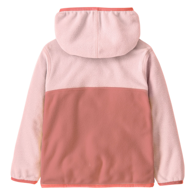 Dievčenská mikina Patagonia BABY MICRO D SNAP-T  - svetlo ružová