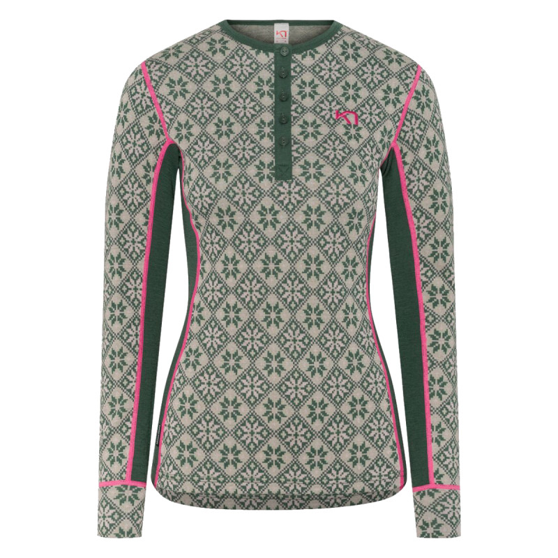 Dámske funkčné tričko Kari Traa ROSE LS  - khaki