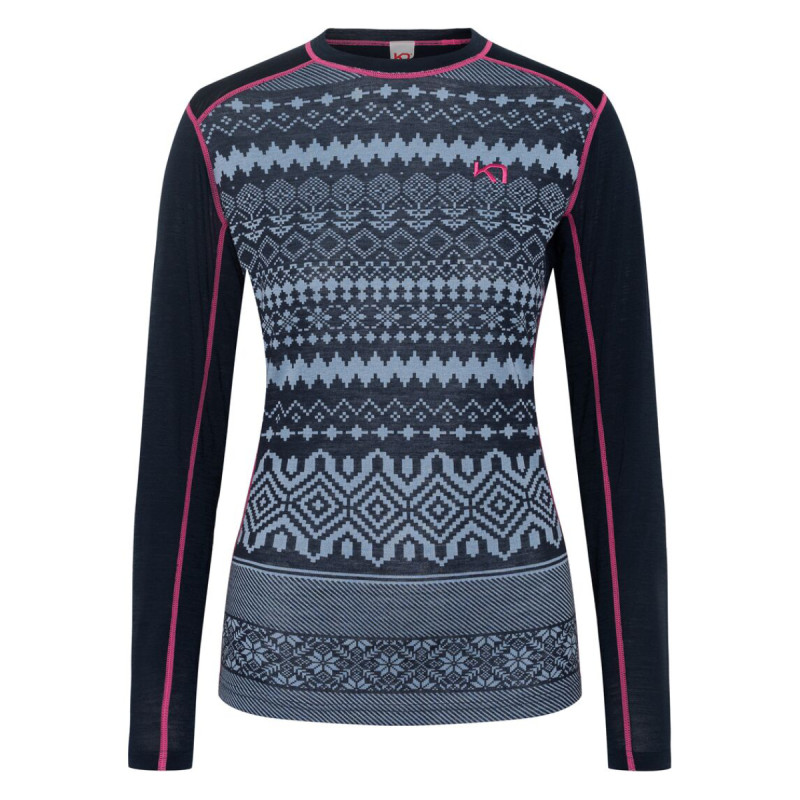 Dámske funkčné tričko Kari Traa LIVE LS  - tmavo modrá