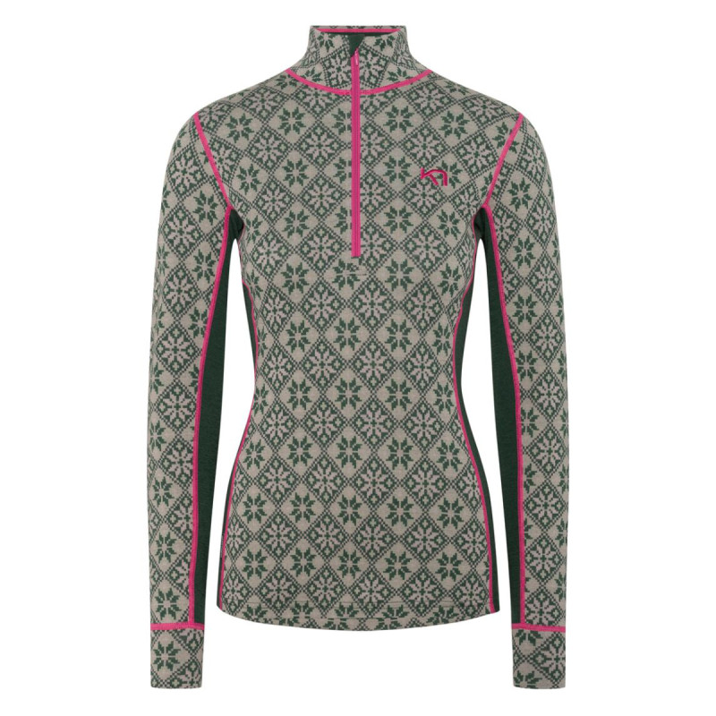 Dámske funkčné tričko Kari Traa ROSE H/Z  - khaki