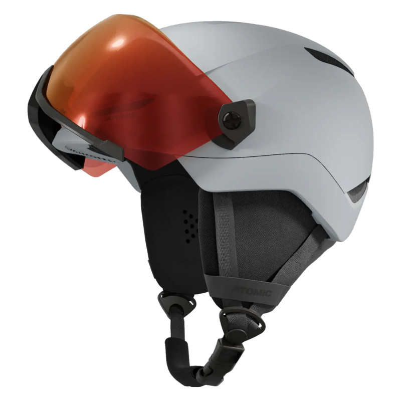 Dětská lyžařská helma Atomic REVENT VISOR JR  - šedá