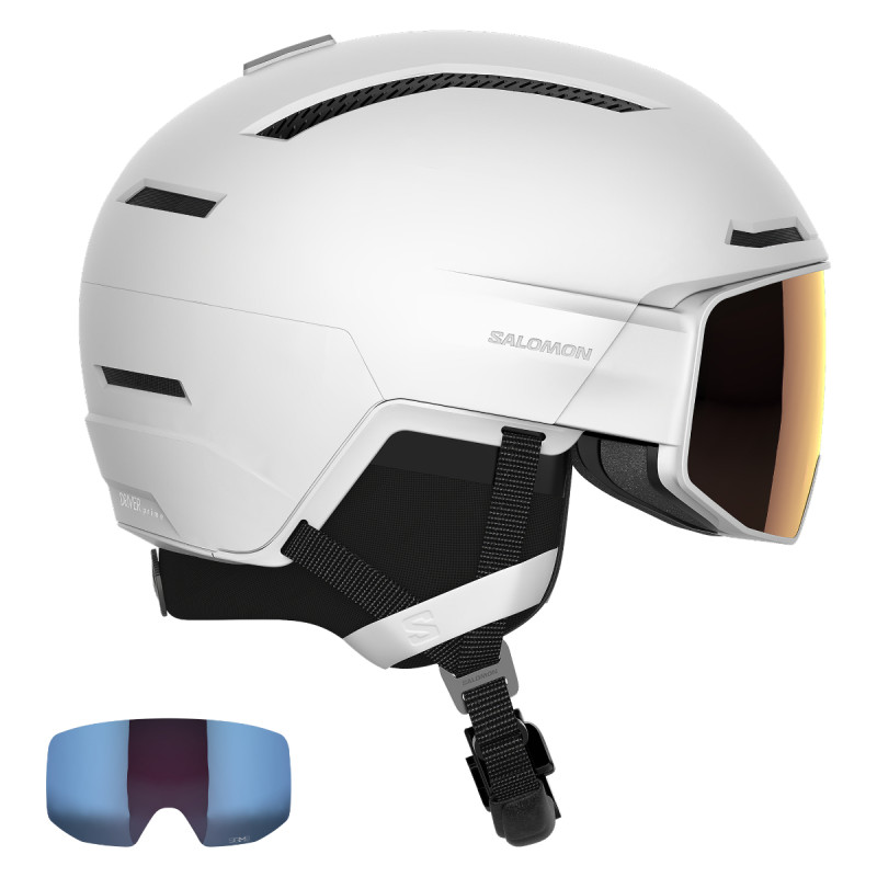 Lyžařská helma Salomon DRIVER PRIME SIGMA PLUS (2 ZORNÍKY)  - bílá