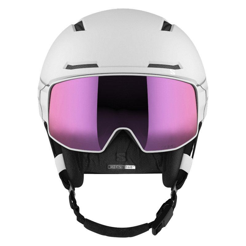 Lyžařská helma Salomon DRIVER PRIME SIGMA PLUS (2 ZORNÍKY)  - bílá