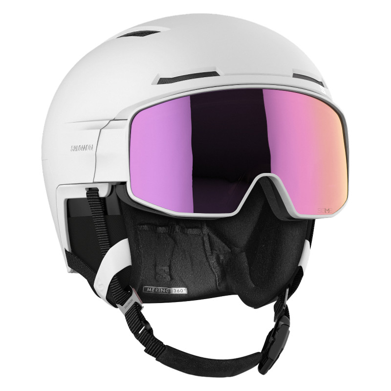 Lyžařská helma Salomon DRIVER PRIME SIGMA PLUS (2 ZORNÍKY)  - bílá