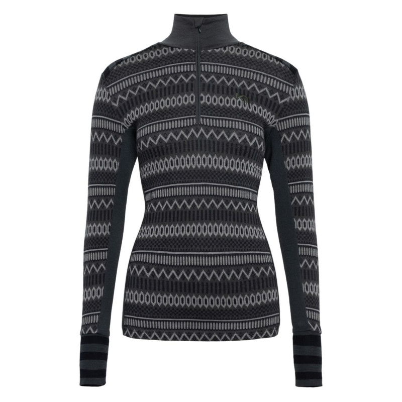 Dámske funkčné tričko Kari Traa AKLE H/Z  - tmavo šedá