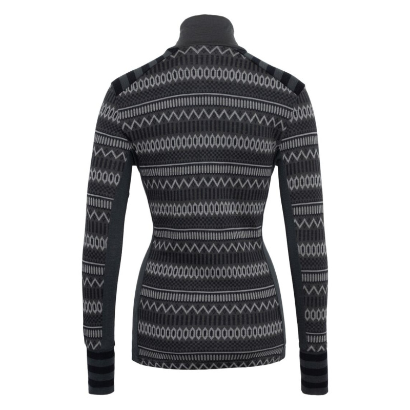 Dámske funkčné tričko Kari Traa AKLE H/Z  - tmavo šedá