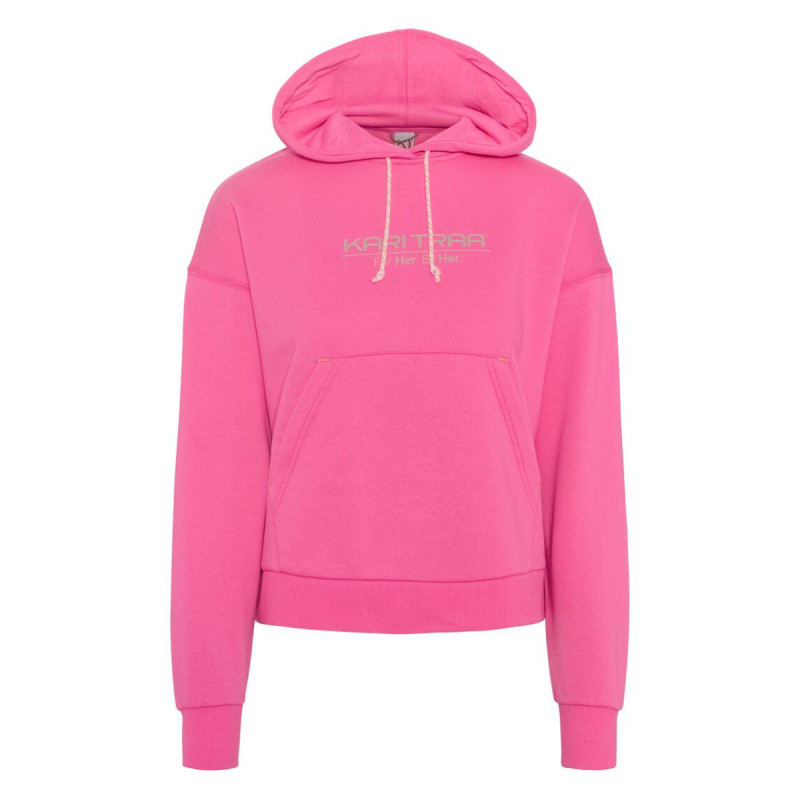 Dámska mikina Kari Traa ANELIE LOGO HOOD  - ružová
