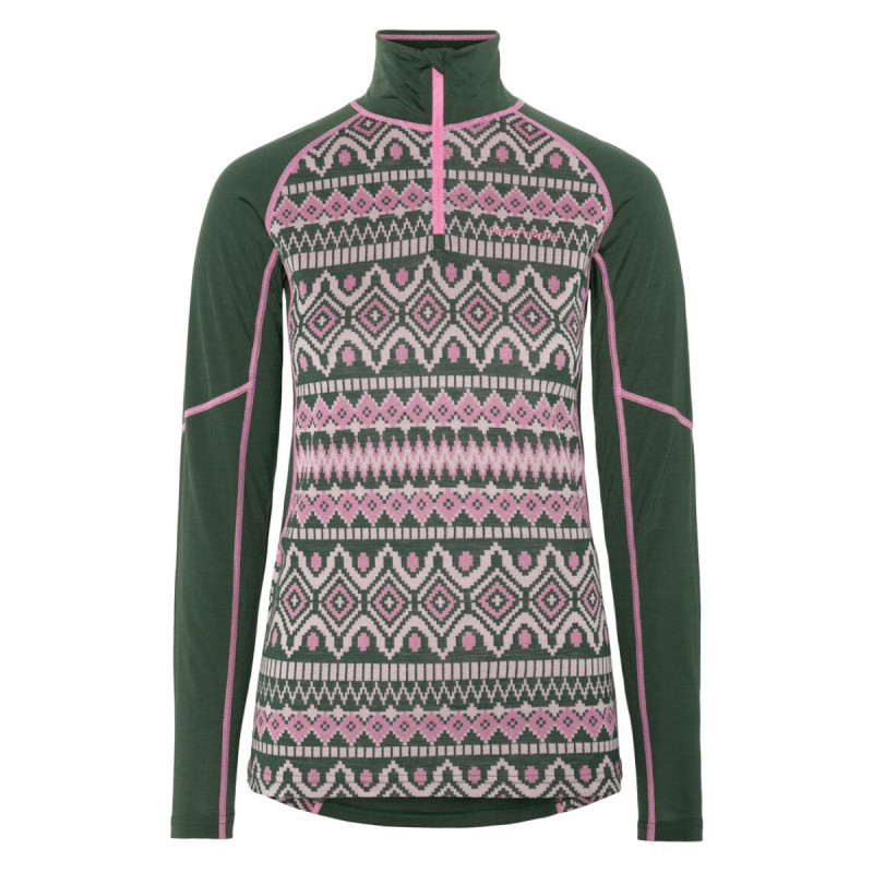 Dámske funkčné tričko Kari Traa MALIA HZ  - tmavo zelená