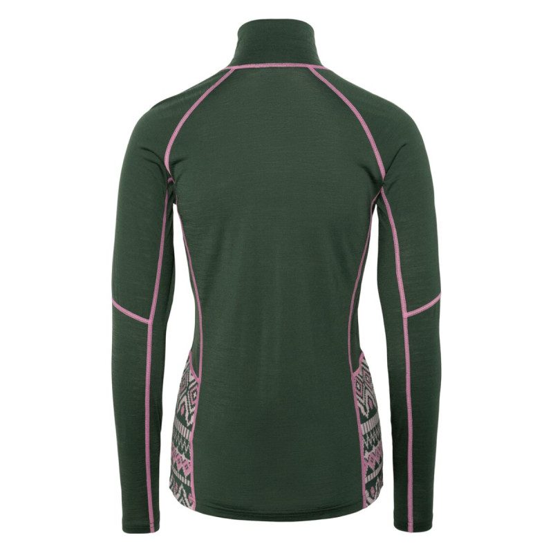 Dámske funkčné tričko Kari Traa MALIA HZ  - tmavo zelená