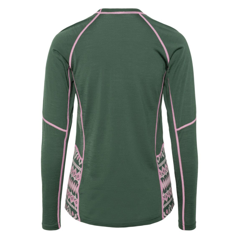 Dámské funkční tričko Kari Traa MALIA LS  - tmavě zelená