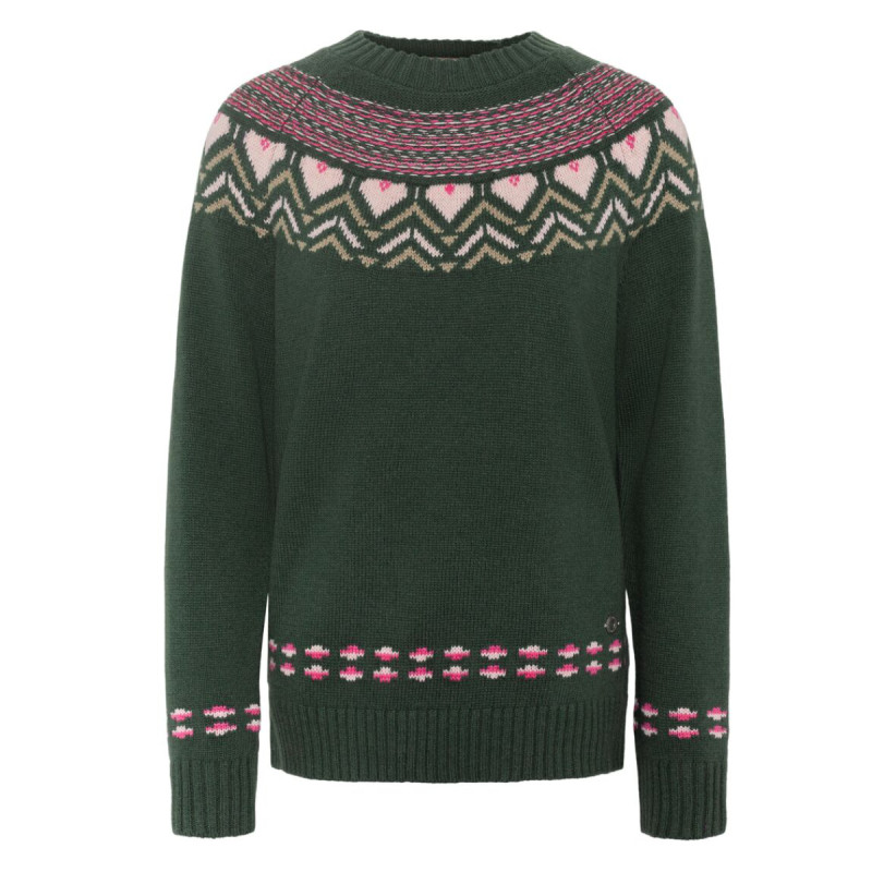 Dámsky sveter Kari Traa SUNDVE  - zelená