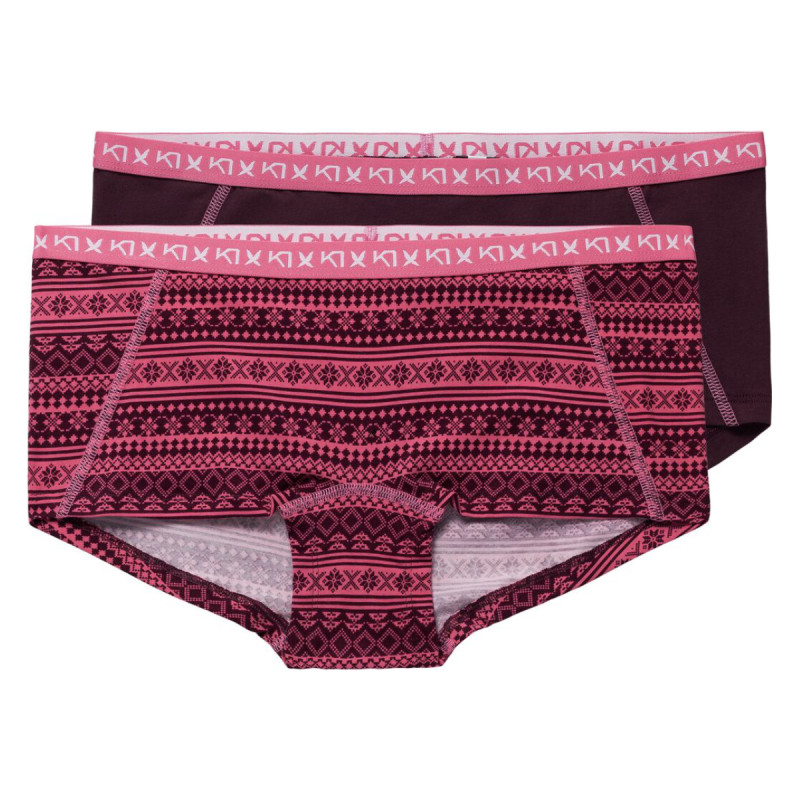 Dámské funkční boxerky Kari Traa TINA 2KS  - vínová