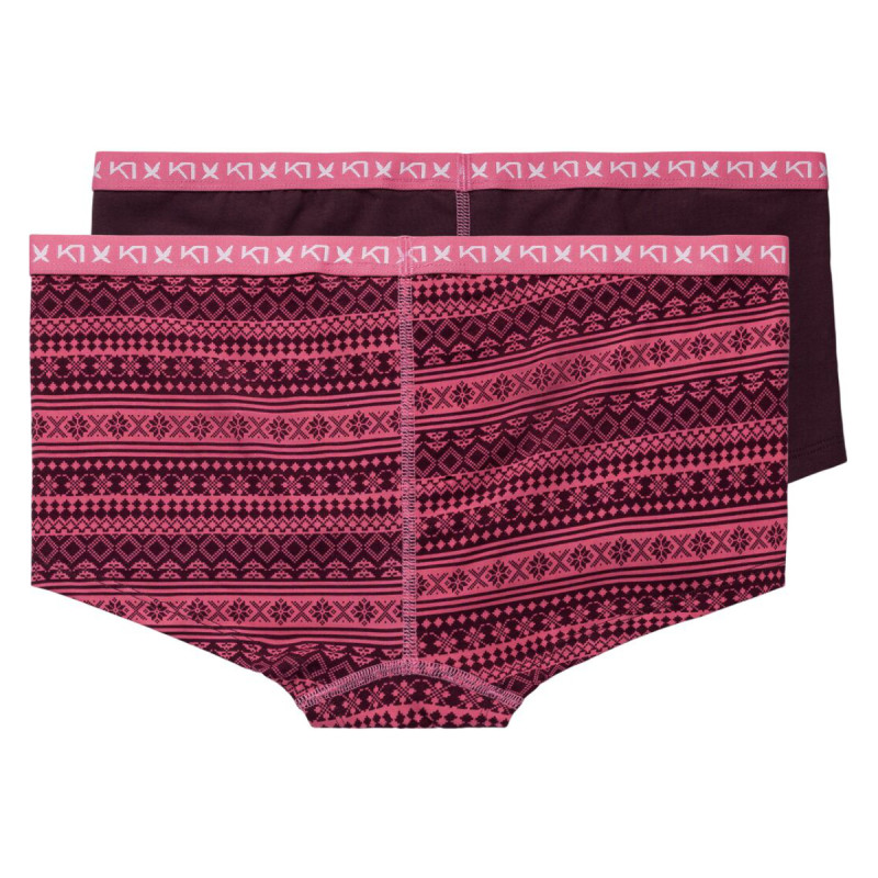 Dámské funkční boxerky Kari Traa TINA 2KS  - vínová