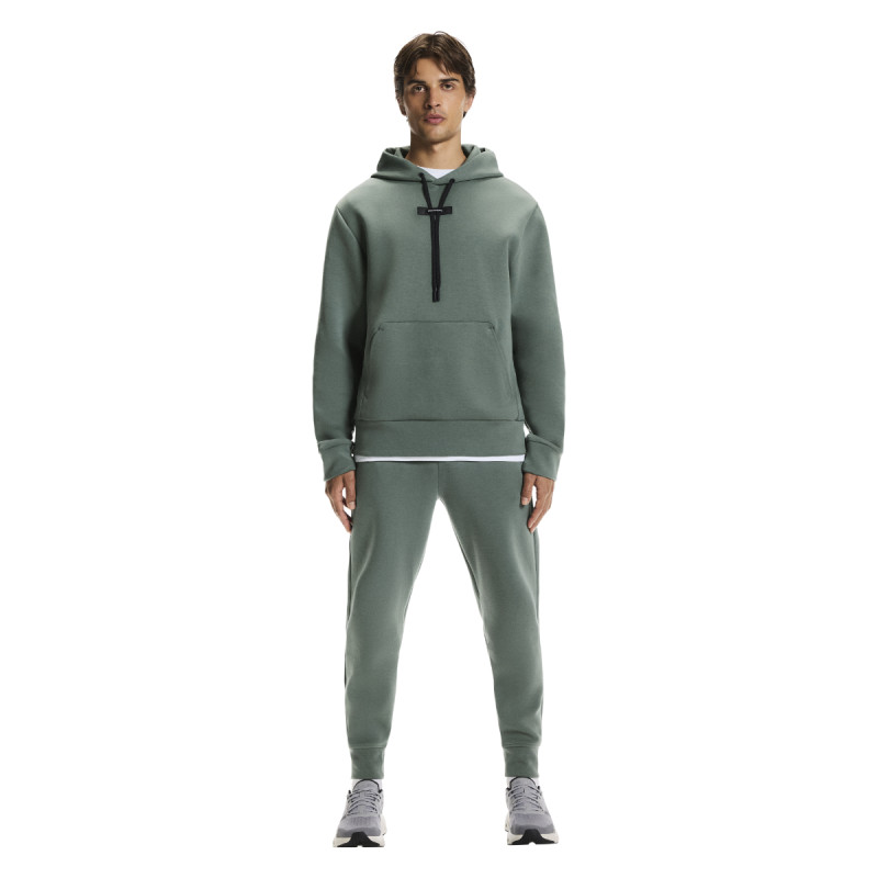 Pánska mikina On FOCUS TECH HOODIE  - tmavo zelená